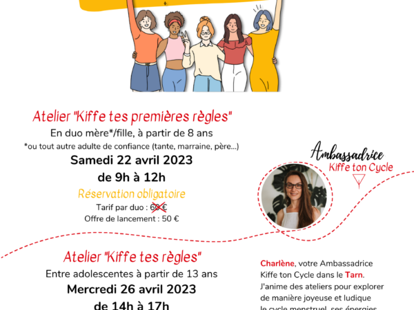[Actu] Deux ateliers pour les jeunes filles autour des règles et du cycle menstruel à Cordes-sur-Ciel dans le Tarn (81)