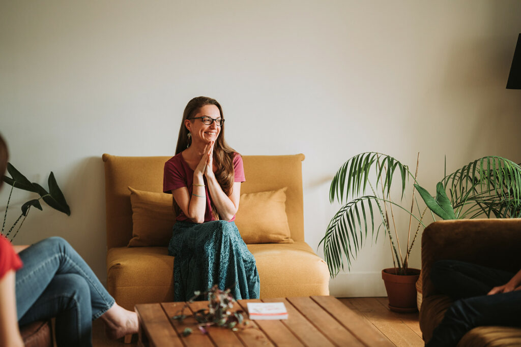 Charlène Brault, conseillère en symptothermie en plein accompagnement.
